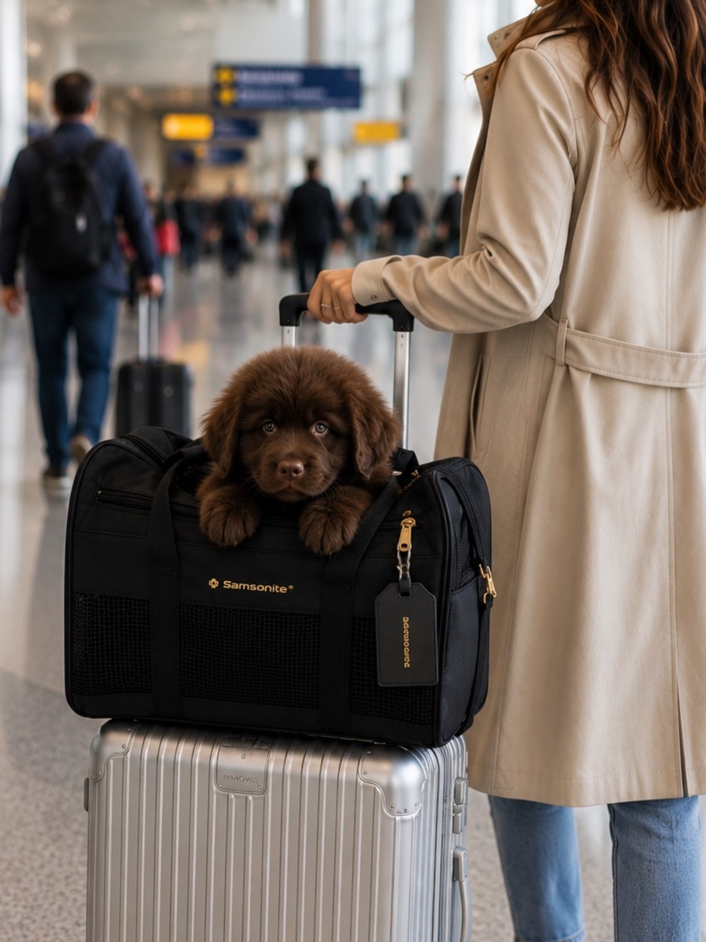 Samsonite Premium Airline Approved Soft Sided Pet Carrier Black Gold
